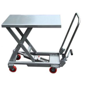 table elevatrice manuelle aluminium 100 kg